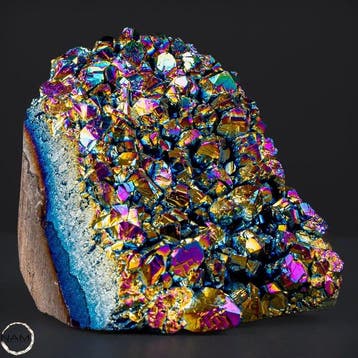 Zeldzame, prachtige Aura-amethist Geode- 625.91 g