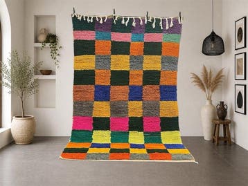 Berber, Tapis Azilal Berbère pour Intérieur Contemporain -