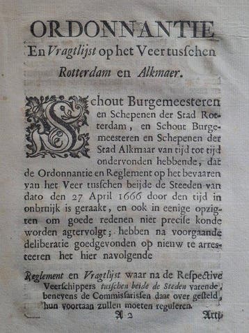 [scheepvaart] - Extract houdende ordonnantie en vragtlyst op