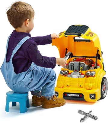 Vrachtwagen reparatieset 60-delig | Retour deal | 34% kor..., Verzenden, Zo goed als nieuw, Bouwen, Met licht