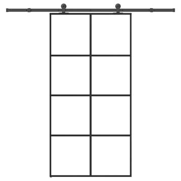 vidaXL Schuifdeur met beslag 102,5x205 cm ESG-glas en, Verzenden, Nieuw