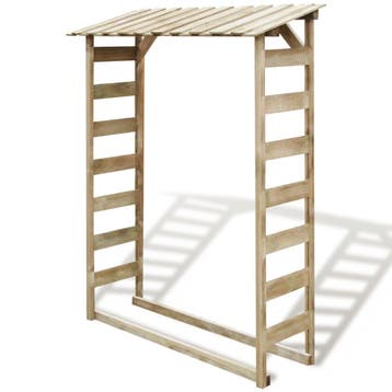 vidaXL Haardhoutopslag 150x44x176 cm geïmpregneerd, Tuin en Terras, Verzenden