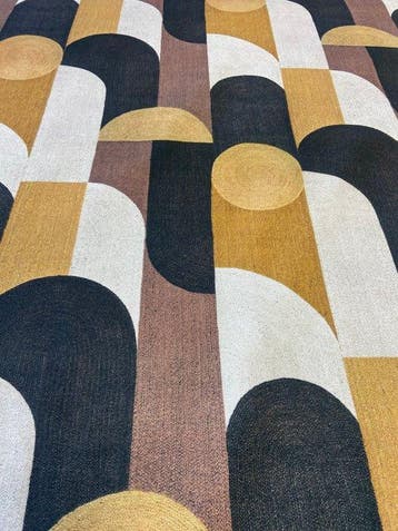 !!NOUVEAU!! Tissu à impression numérique géométrique, Antiquités & Art, Tapis & Textile