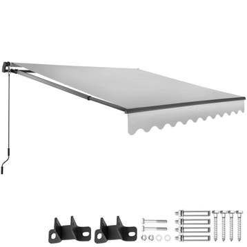 tectake Zonnescherm Ornella met wandhouder - 250 x 200 cm, l, Tuin en Terras, Verzenden, Nieuw