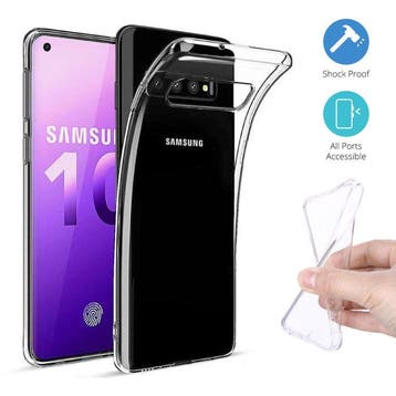 Samsung Galaxy S10 Transparant TPU Hoesje + Screen Protector, Verzenden