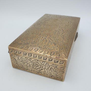 Zonder minimumprijs - Sigarettendoos - Verguld - Vintage, Nieuw