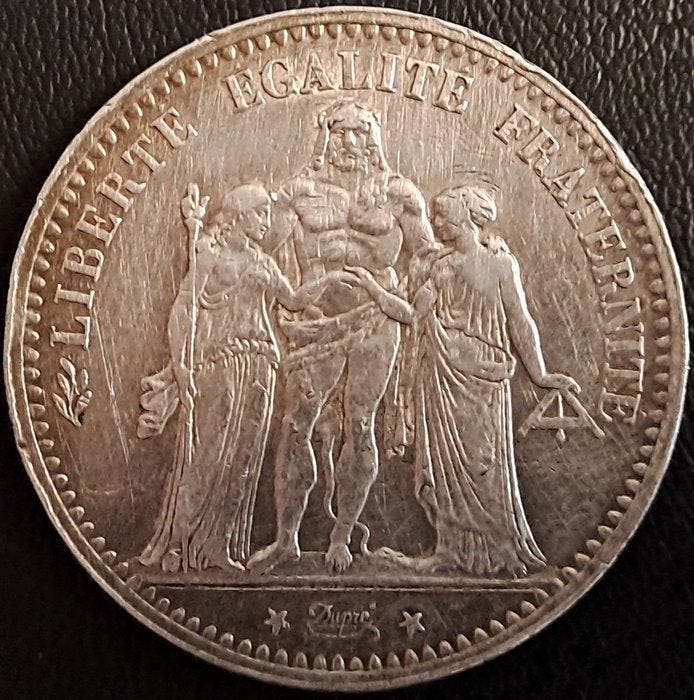 Frankrijk. 5 Francs 1875-A Hercule (Zonder minimumprijs), Postzegels en Munten, Munten | Europa | Niet-Euromunten
