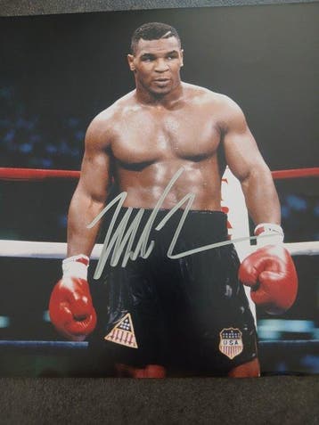 Mike Tyson - Fotografia autografata - Sportfoto, Nieuw