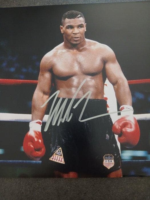 Mike Tyson - Fotografia autografata - Sportfoto, Collections, Collections Autre