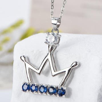 Zonder minimumprijs - Ketting met hanger - 18 karaat Zilver,