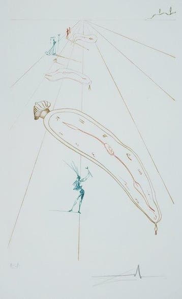 Salvador Dali (1904-1989) - Composition aux montres molles