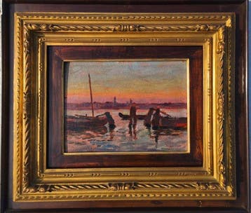 Beppe Ciardi (1875-1932) - Tramonto in laguna