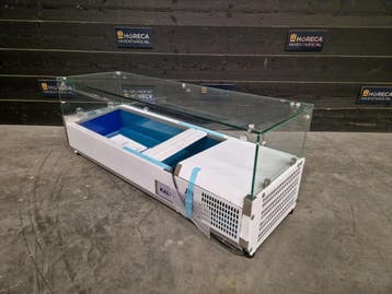 Opzetkoelvitrine | Tefcold | glas | 120 cm | 230V | horeca, Nieuw zonder verpakking, Bakkerij en Slagerij