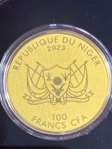 Niger. 100 Francs CFA 2023 (Zonder minimumprijs)