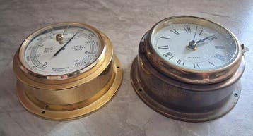 Marine barometer (2) - Messing