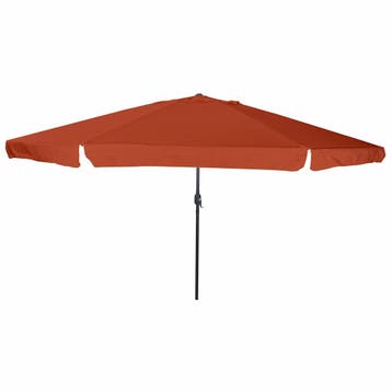 vidaXL Tuinparasol Terracotta 394 x 394 x 248 cm Polyester, Verzenden, Nieuw