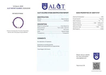 Zonder minimumprijs - Armband Zilver - Amethist -, Nieuw