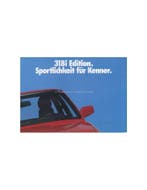 1987 BMW 318I EDITION BROCHURE DUITS, Boeken, Ophalen of Verzenden, Nieuw