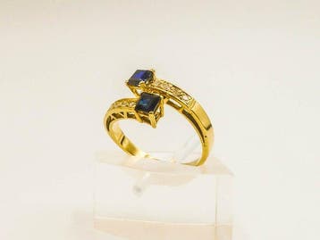 Ring - 18 karaat Geel goud - Diamant, Nieuw