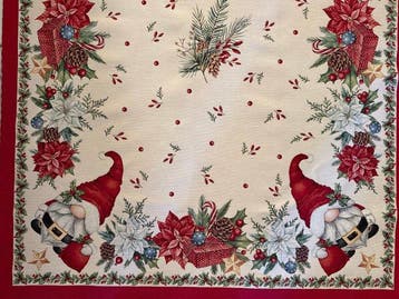 Les gnomes dans le village de Noël - Nappe - 240 cm - 240 cm