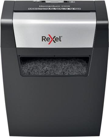 Rexel Momentum X308 Papierversnipperaar — zo goed als nieuw, Verzenden