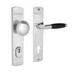 Retro buitendeurbeslag knop/klink PC92 in mat nikkel met..., Ophalen of Verzenden, Nieuw, Koper of Messing, Klink of Kruk