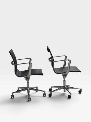 ICF - Una Chair - Stoel (2) - Bureaustoel met aluminium