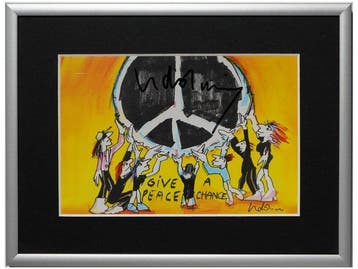 Udo Lindenberg (1946) - Give Peace a Chance – signiert –