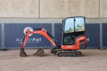 Veiling: Minigraver Kubota KX016-4 Diesel 9.6kW 2018, Ophalen