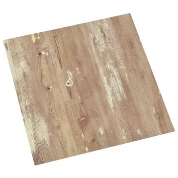 vidaXL Zelfklevende Vloerplanken Bruin en wit 30,5 x 30,5 cm, Verzenden