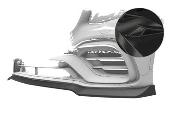 Cup spoiler lip voor Mercedes Benz GLC X253 / C253 CSL896-G, Verzenden, Nieuw