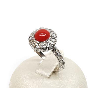 Koraal - Argento 925 - Ring - Italiaans vakmanschap, Nieuw