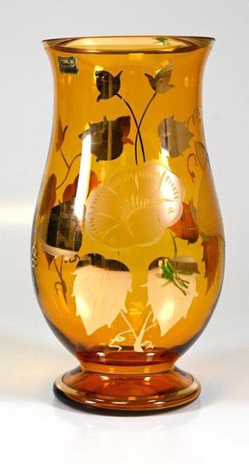 Egermann - Vaas - Kristal - Amber Kristall Vase