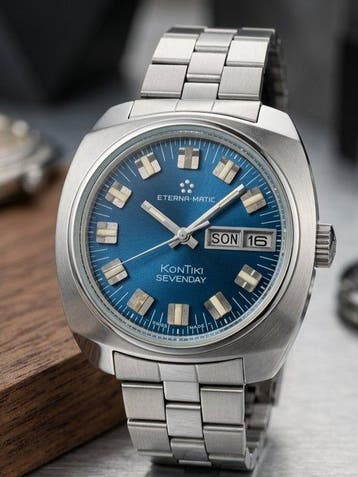 Eterna-Matic - KonTiki Sevenday – Stunning Blue Dial –, Nieuw