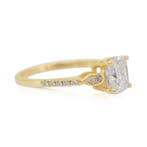Bague - 18 carats Or jaune - 1.64ct. tw. Diamant (Naturelle)