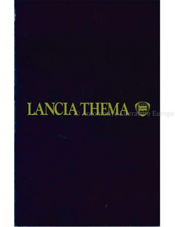 1984 LANCIA THEMA KLEUREN & INTERIEUR BROCHURE, Nieuw