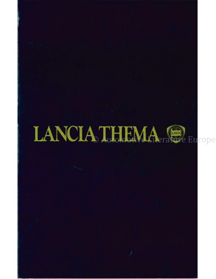 1984 LANCIA THEMA KLEUREN & INTERIEUR BROCHURE, Boeken, Auto's | Folders en Tijdschriften