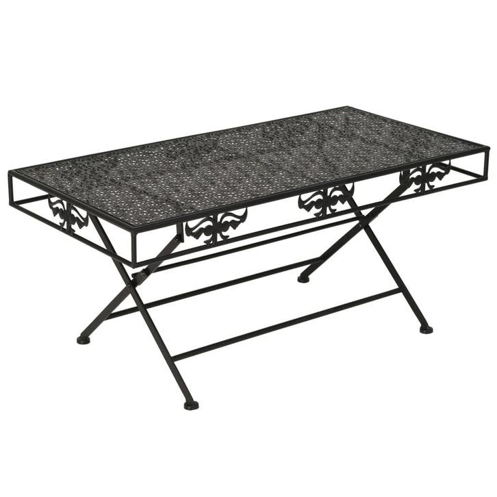 vidaXL Salontafel vintage stijl inklapbaar 100x50x45 cm, Huis en Inrichting, Tafels | Salontafels, Nieuw, Verzenden