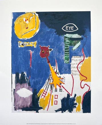 Jean-Michel Basquiat (1960-1988) - Pakiderm - Giclée - 50x42, Antiek en Kunst