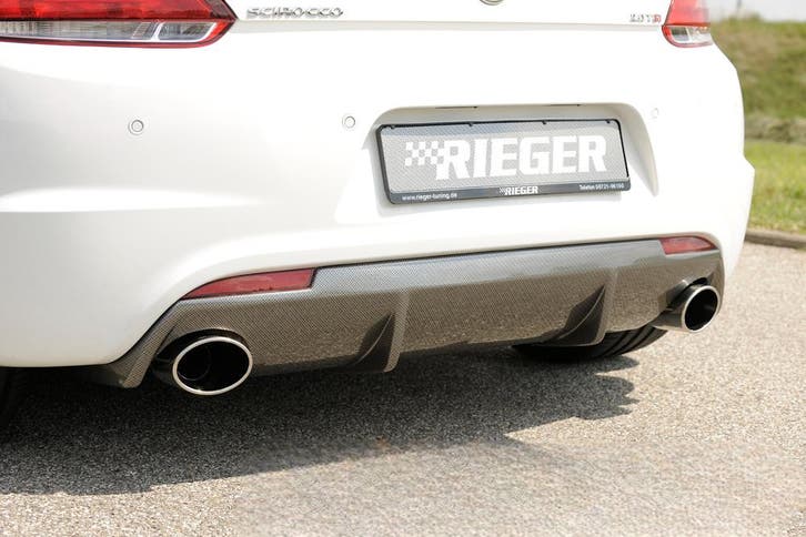 Rieger diffuser voor R-Line achterbumper | Scirocco R (13):, Autos : Divers, Tuning & Styling, Envoi