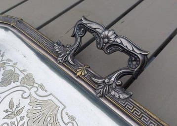 Plateau de service - Plaqué(e) argent, Antiquités & Art