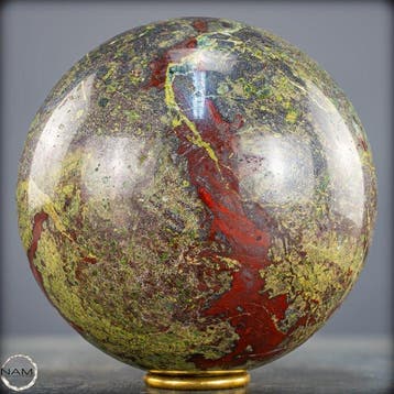 Zeldzame natuurlijke drakenbloedjaspis Sphere- 4736.15 g