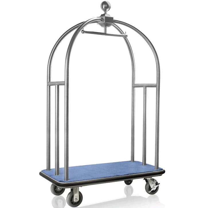 Bagagetrolley | UNITY | RVS | Blauw | Wielen (Geremd) |, Articles professionnels, Horeca | Équipement de cuisine, Envoi