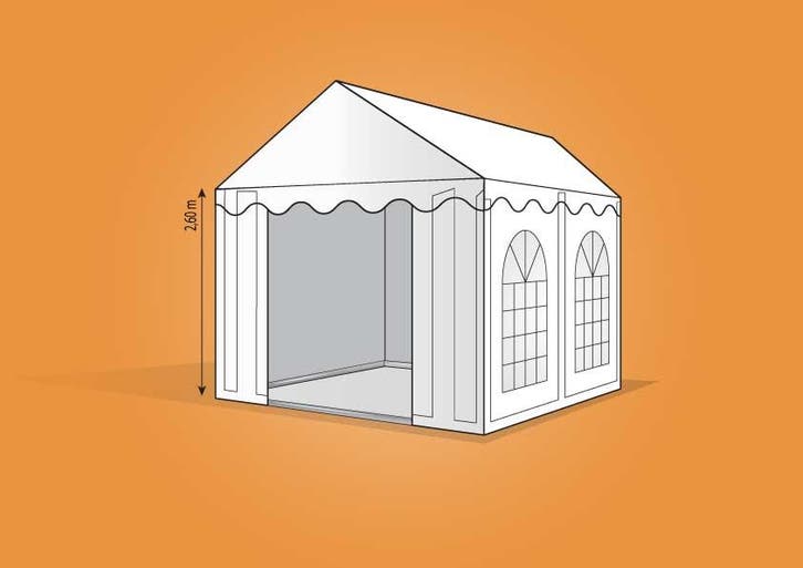 Ambisphere | 3x4m XXL WIT Feesttent-Partytent, Tuin en Terras, Partytenten, Partytent, Nieuw