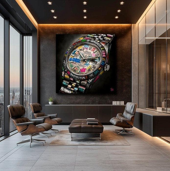 PLM-Art - Rolex Graffitis XL, Antiek en Kunst, Kunst | Designobjecten