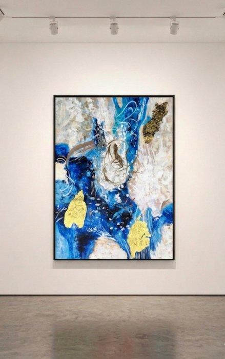 Nguyen Robert (1958) - Alaska 117 77 cm  Vendu sans prix, Antiek en Kunst, Kunst | Schilderijen | Modern