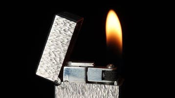 Dunill - Fine Bark Pattern Rollagas Lighter - Zonder