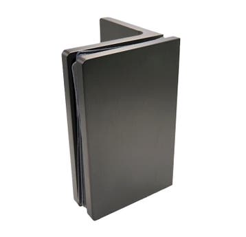 Glasklem Porto Premium glas/wand 90° - GunMetal, Verzenden, Nieuw