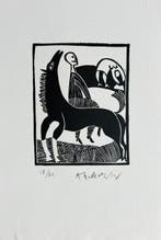 Pierre Alechinsky (1927) - Le poète assassiné, Antiquités & Art