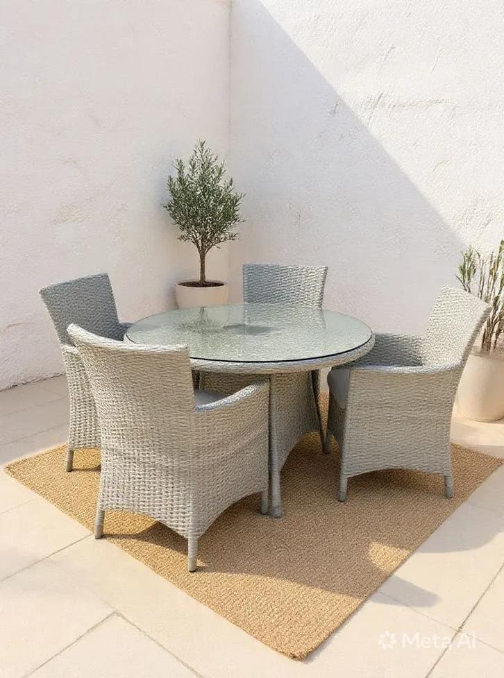 Luxe Tuinset aluminium met weersbestendige kussens  110c., Tuin en Terras, Tuinsets en Loungesets, Nieuw, Ophalen of Verzenden